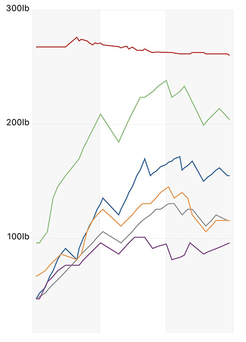 chart tracking weight lifting